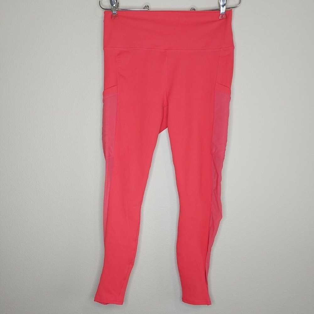 Pink Stretchy Leggings with Tapered Fit
